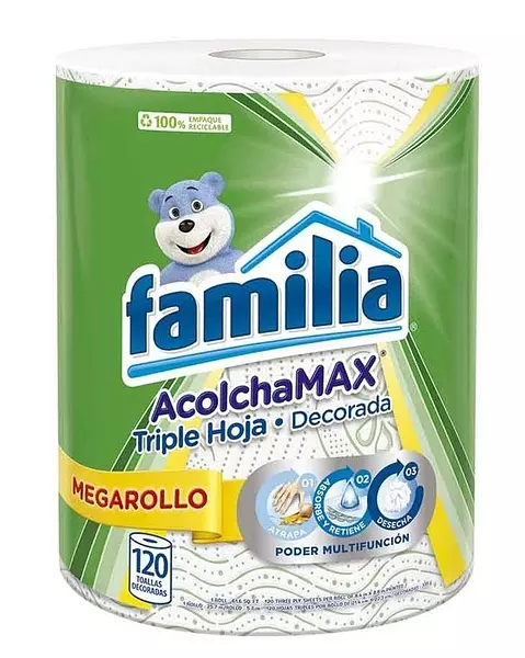 Toalla Cocina Familia Megarollo 120 Hojas