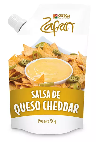 Salsa De Queso Cheddar Zafran 200 G