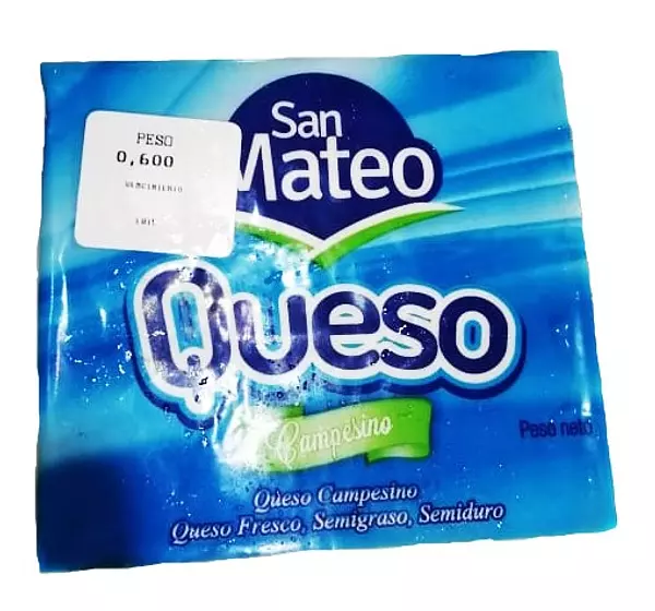 Queso Campesino Entero 500 Gr San Mateo