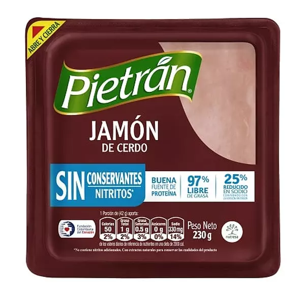 Jamón Pietrán Zenú X 230 Gr